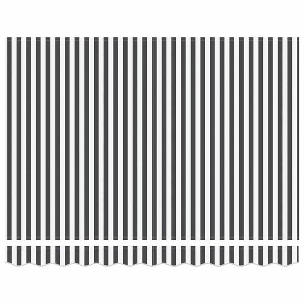 vidaXL Cortina Retractabilă Manual Antracit și Alb 300 x 250 cm