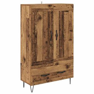 vidaXL Bufet cu sertar Lemn Vechi 69,5 x 31 x 115 cm Lemn compozit