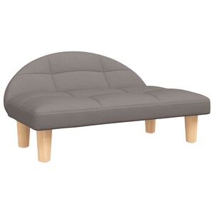 vidaXL Pat de c&acirc;ini, gri taupe, 70x52x30 cm, material textil