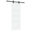 vidaXL Ușă glisantă ORKDAL 78 x 202 cm Lemn prelucrat Alb și negru