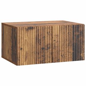 vidaXL Oglindă TV montată pe perete 59,5 x 41 x 30 cm Lemn vechi