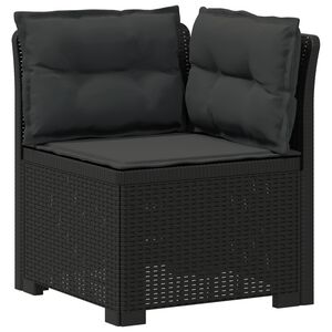 vidaXL Canapea de Grădină cu 1 Loc cu Perne Aspect Rattan PP Antracit
