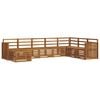 vidaXL Set de canapele de exterior 8 buc. natural