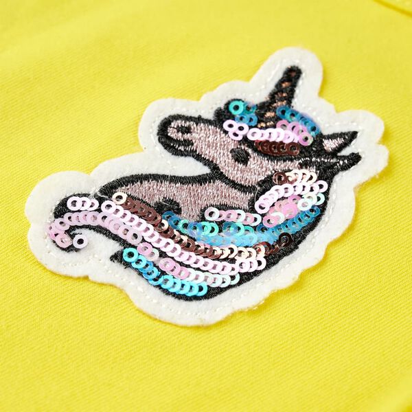 Tricou pentru copii, galben aprins, 140