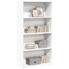 vidaXL Bibliotecă, alb, 80x30x152 cm, lemn prelucrat