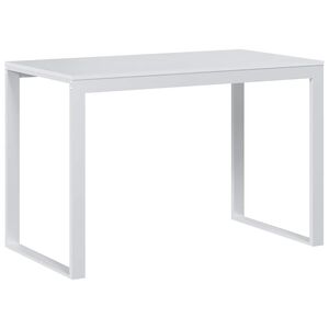 vidaXL Birou de computer, alb, 110x60x73 cm, lemn prelucrat