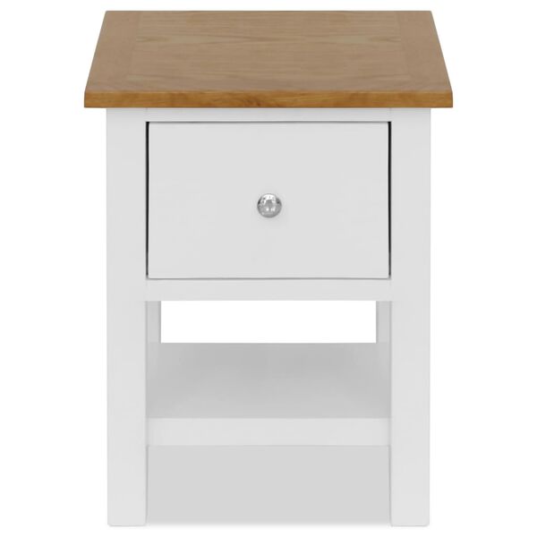 vidaXL Noptiere, 2 buc., 36 x 30 x 47 cm, lemn masiv de stejar