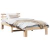 vidaXL Cadru de pat cu headboard natural 80 x 200 cm Lemn de pin masiv