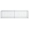 vidaXL Coș gabion cu capac, 200x50x50 cm, fier galvanizat