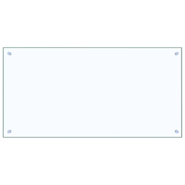 vidaXL Spate de bucătărie 2 pcs Transparent 100 x 50 cm