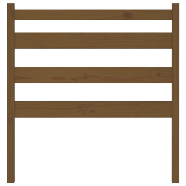 vidaXL Tăblie de pat, maro miere, 106x4x100 cm, lemn masiv de pin