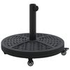 vidaXL Bază pentru umbrelă 15.2 kg Negru Fier Circular