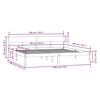 vidaXL Cadru de pat Super King, negru, 180x200 cm, lemn masiv de pin