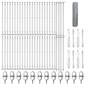 vidaXL St&acirc;lp de gard. Argintiu