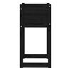 vidaXL Jardiniere, 2 buc., Negru, 40x40x52,5 cm, lemn masiv de pin