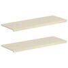 vidaXL Pervazuri 2 buc. Alb 110 x 40 x 2 cm Lemn de stejar masiv