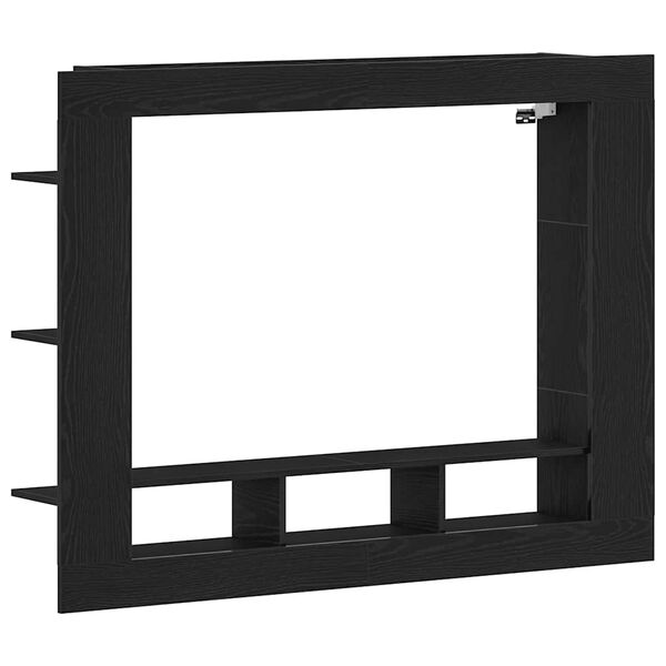 vidaXL Cabinet TV Stejar negru 152 x 22 x 113 cm Lemn compozit
