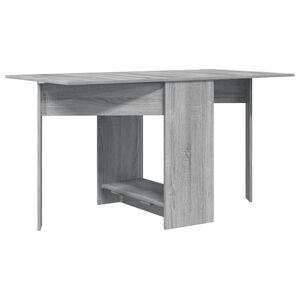vidaXL Masă de dining 138 x 70 x 73,5 cm Lemn prelucrat Sonoma gri
