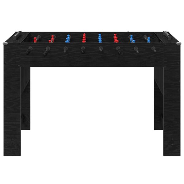 vidaXL Masă de Foosball Stejar Negru 125 x 60,5 x 80 cm Lemn compozit