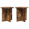 vidaXL Suport pentru plante 2 pcs Stejar fumuriu 40 x 40 x 40 cm