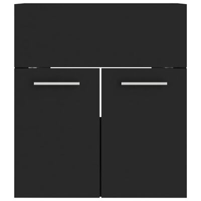 vidaXL Dulap de chiuvetă, negru, 41x38,5x46 cm, PAL