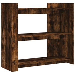 vidaXL Măsuță consolă, stejar fumuriu, 100x35x90 cm, lemn prelucrat