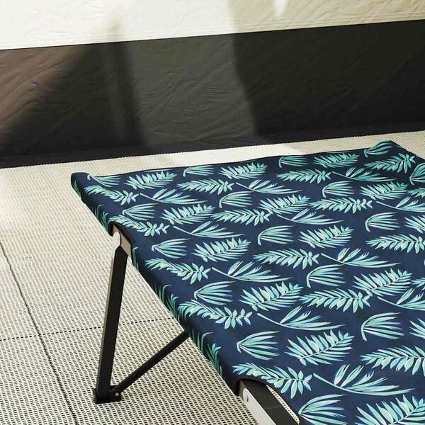 vidaXL Pat pliabil pentru camping Frunză 2 pcs Pădure 206 x 76 x 74 cm