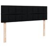 vidaXL Cadru de pat otoman cu saltele, material negru 160x200cm