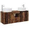 vidaXL Set dulap baie 3 buc. Lemn vechi 49,5 x 44,5 x 65,5 cm