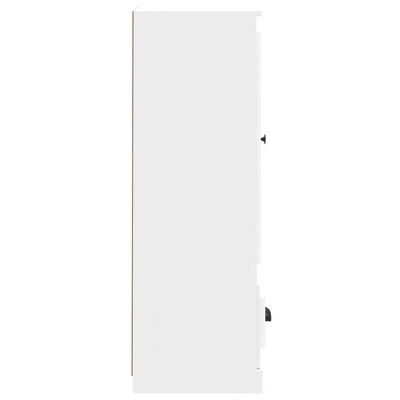 vidaXL Dulap înalt, alb, 36x35,5x103,5 cm, lemn compozit