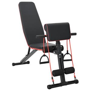 vidaXL Bancă de greutăți Manual Negru 131 x 41 x 100 cm