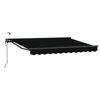 vidaXL Cort electric retractabil Negru și antracit 3 x 2,5 m