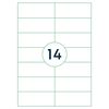 rillprint Etichete autocolante, alb, 105x42,4 mm, 1000 coli