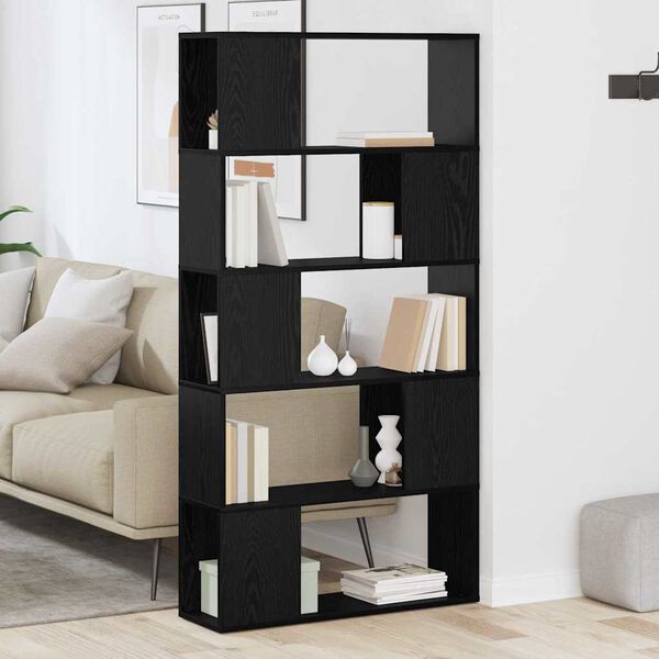 vidaXL Set comodă TV Pe perete Negru 80 x 24 x 156 cm Lemn compozit