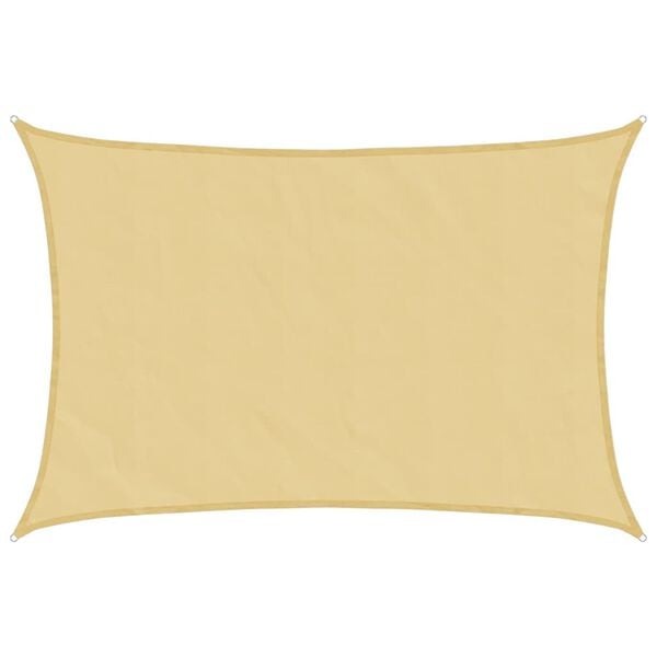 vidaXL Parasolar, nisipiu, 6x4 m, 100% poliester Oxford