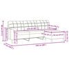 vidaXL Canapea cu 3 locuri și taburet, gri &icirc;nchis, 210 cm, catifea