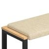 vidaXL Perna pentru bancă Țesătură Crem Ad&acirc;ncime 35 cm