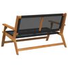 vidaXL Mobilier de grădină Negru 122 x 78 x 73cm Lemn masiv de acacia