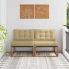 vidaXL 2 Bucată Canapea Medie pentru Exterior Lemn Solid de Acacia