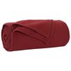 vidaXL Pături de aruncat 6 pcs Roșu Bordeaux 270 x 240 cm Molton