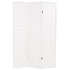 vidaXL Paravan pliabil cu 3 panouri, stil japonez, 120x170 cm, Alb