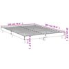 vidaXL Cadru pat fără saltea stejar fumuriu 140x200 cm lemn prelucrat