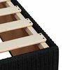 vidaXL Pat box spring cu saltea, negru, 90x190 cm, textil