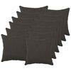 vidaXL Husă pentru pernă 12 buc. HEERLEN Gri &icirc;nchis 40 x 40 cm Boucl&eacute;