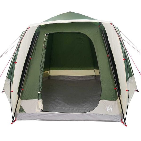 vidaXL Cort de Camping Verde 420 x 420 x 227 cm Poliester