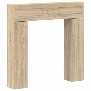 vidaXL Cadru pentru șemineu Stejar Sonoma 102 x 18 x 100,5 cm