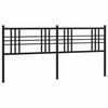 vidaXL Tăblie de pat de schimb metalică, negru, 200 cm