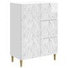 vidaXL Bufet Alb foarte lucios 66 x 34,5 x 90 cm Lemn prelucrat