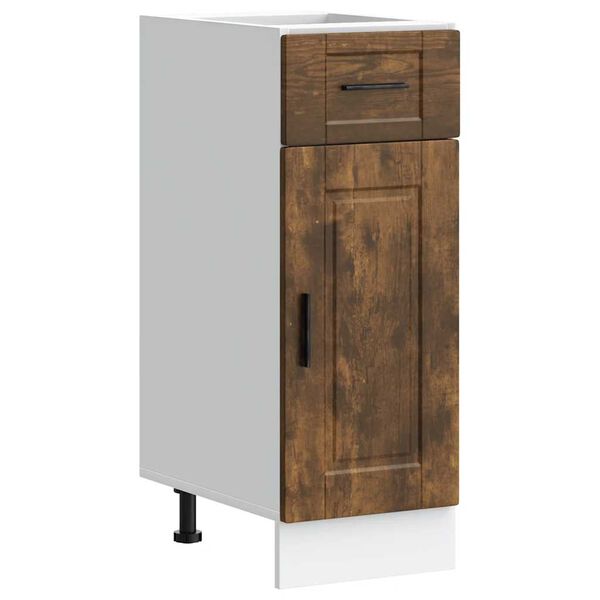 vidaXL Dulap de bucătărie &bdquo;Porto&rdquo; din lemn de lemn de stejar afumat