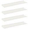 vidaXL Raft suspendat Pe perete 4 pcs Alb 80 x 18 x 2,5 cm Oțel